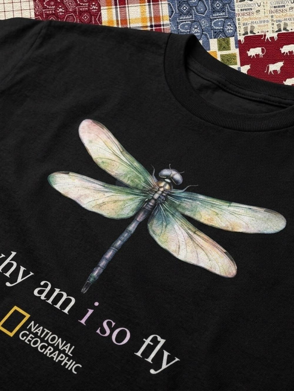 National Geographic 'Why Am I So Fly' Dragonfly Graphic Tee